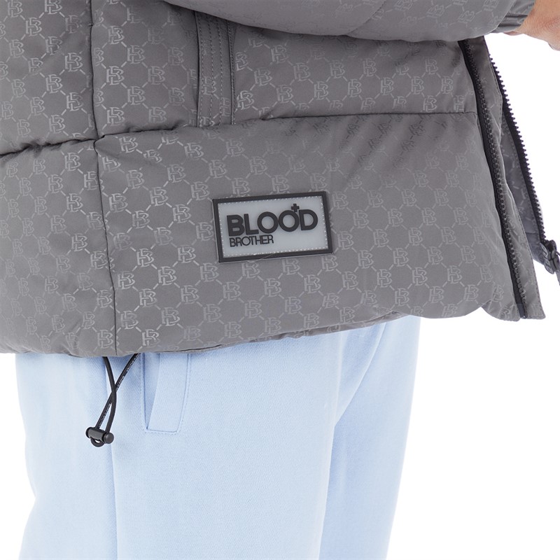 Blood Brother Mens Monogram Jacket AOP Grey