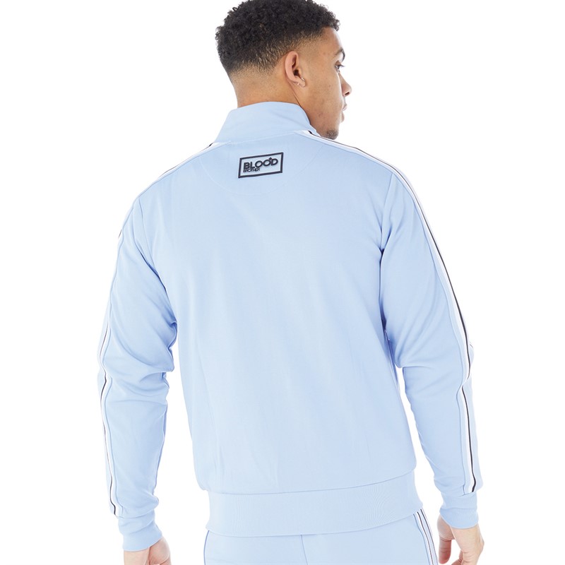 Blood Brother Mens Track Top Dusty Blue