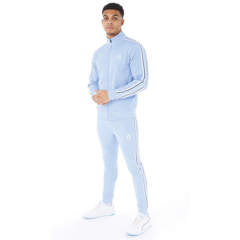 Blood Brother Mens Track Top Dusty Blue