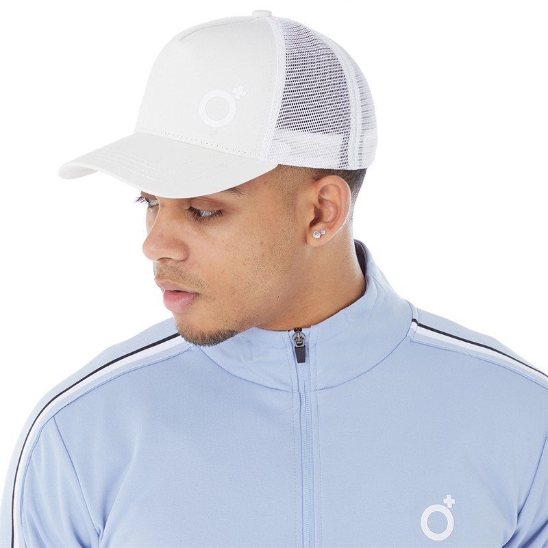 Blood Brother Mens Core Trucker Cap Bright White