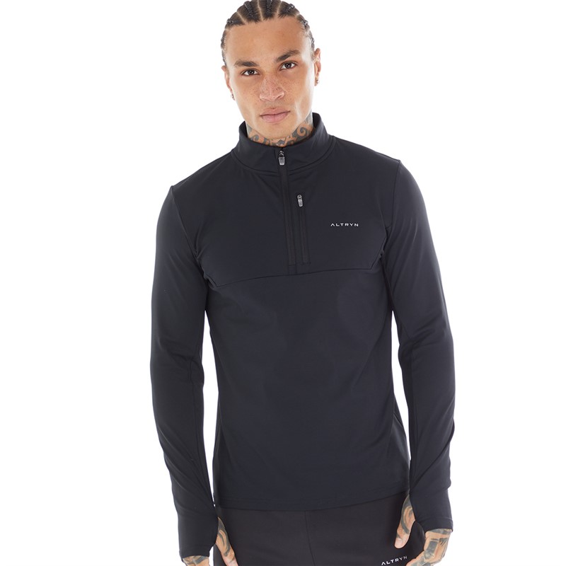 Mens three quarter zip top