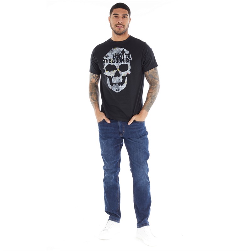 The Goonies Mens Skull T-Shirt Black