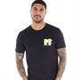 MTV Mens Pastel T-Shirt Black