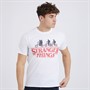 Stranger Things Mens Silhouette Bike Logo T-Shirt White