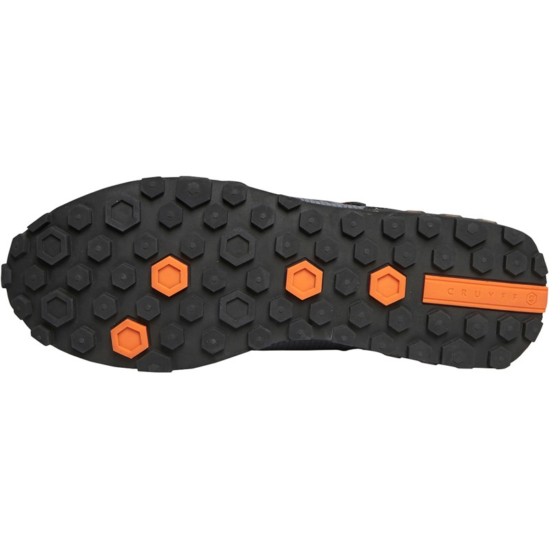 Cruyff Mens Superbia Hex Trainers Black/Dark Grey