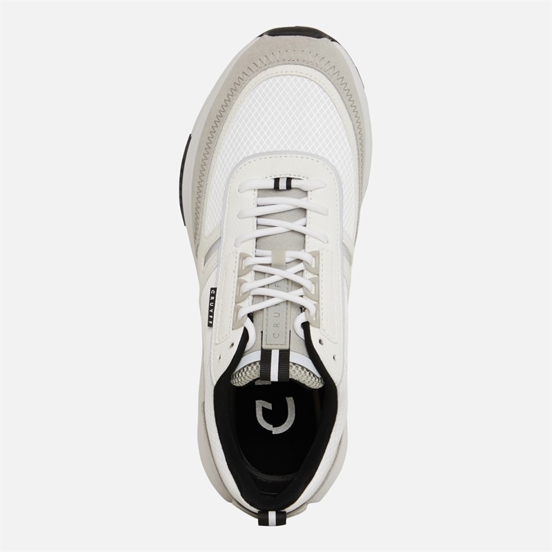 Cruyff Mens Ambruzzia Trainers White