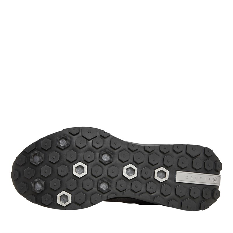 Cruyff Mens Fuzeknit Trainers Grey/Black