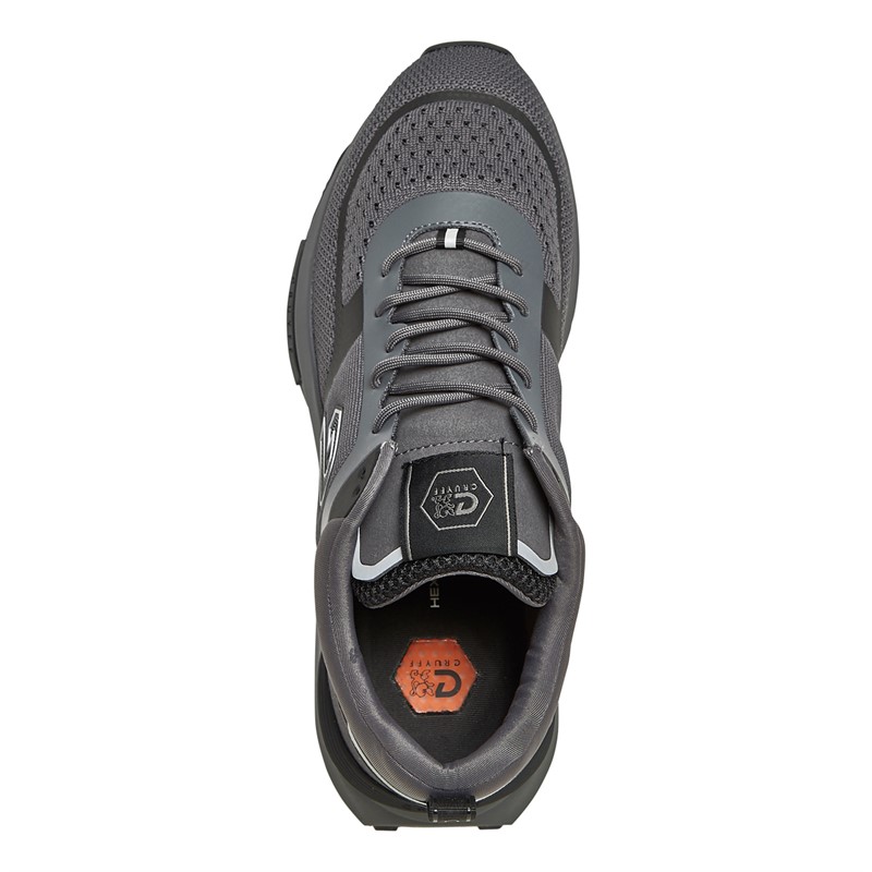 Cruyff Mens Fuzeknit Trainers Grey/Black