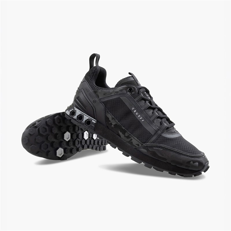 Cruyff Mens Spectra Trainers Black Camo