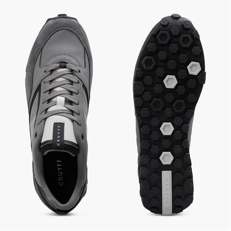 Cruyff Mens Snyper Trainers Grey