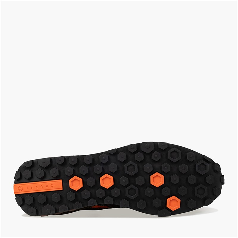 Cruyff Mens Fearia Hex-Tech Trainers Grey/Orange