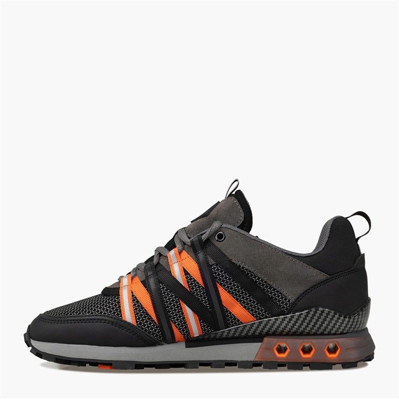 Cruyff Mens Fearia Hex-Tech Trainers Grey/Orange