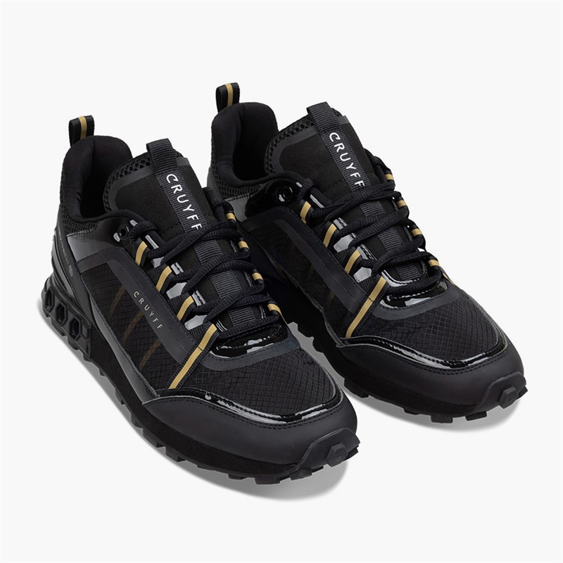 Cruyff Mens Spectra Trainers Black/Gold