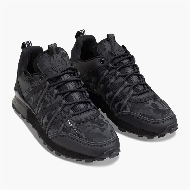 Cruyff Mens Fearia Trainers Black Camo