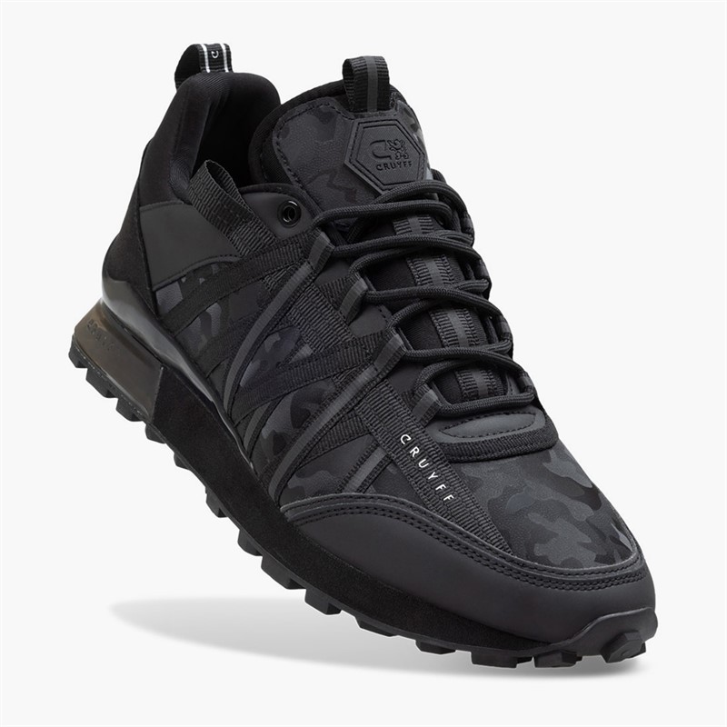 Cruyff Mens Fearia Trainers Black Camo