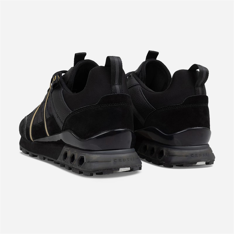 Cruyff Mens Fearia Futura Trainers Black/Gold