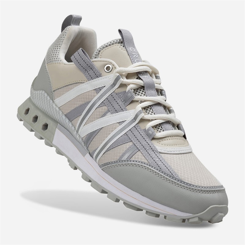 Cruyff Mens Fearia Hex-Tech Trainers Cream