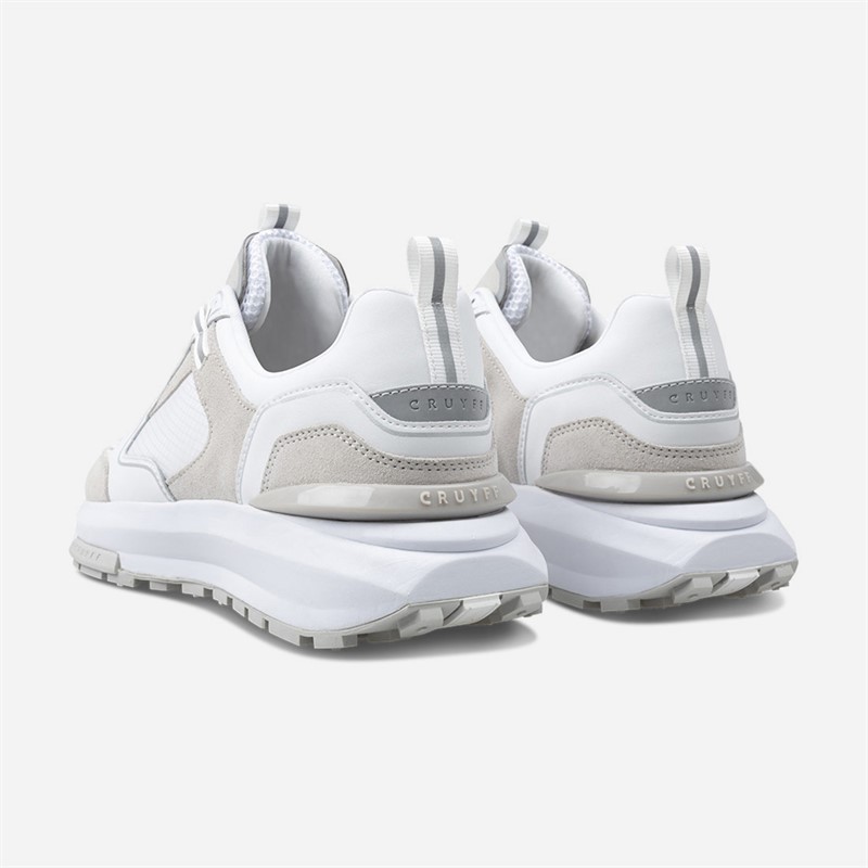 Cruyff Mens Rayado Trainers White/Grey