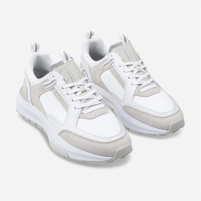 Cruyff Mens Rayado Trainers White/Grey