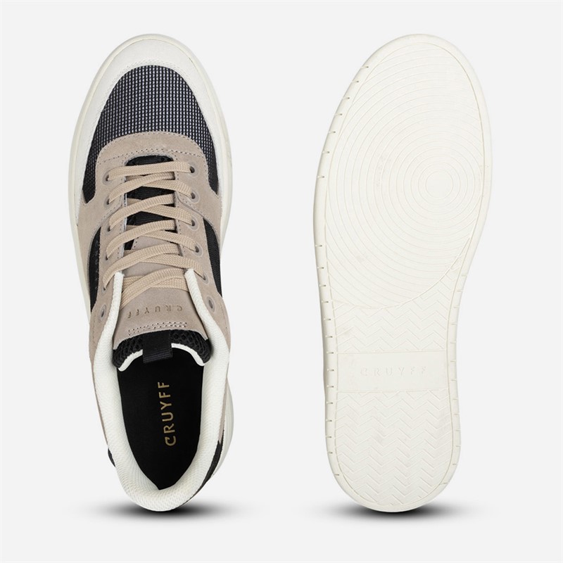 Cruyff Mens Terra Court Trainers Brown/White