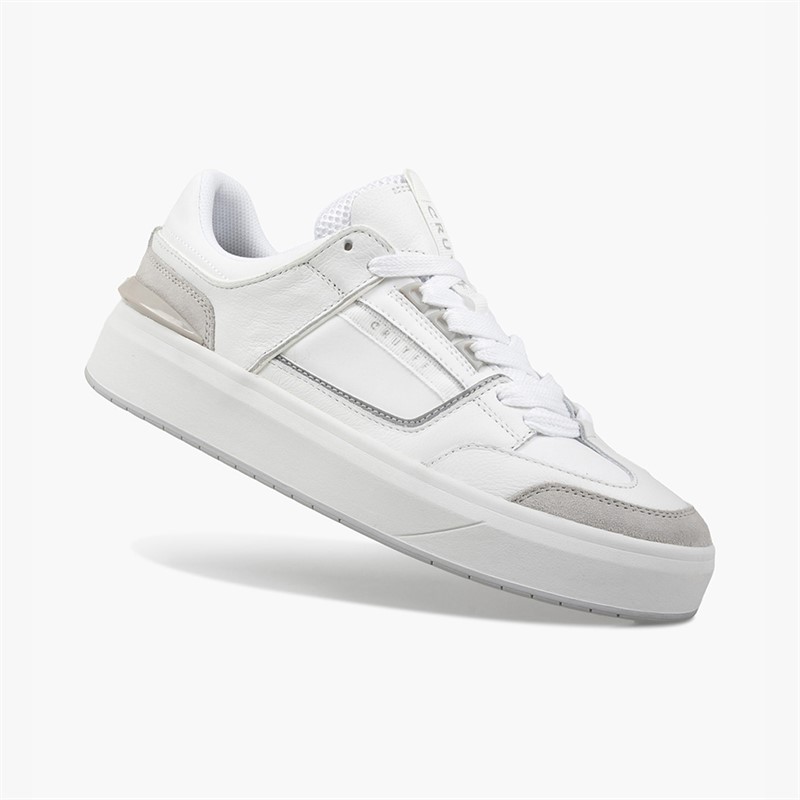 Cruyff Mens Kickturn Trainers White/Grey