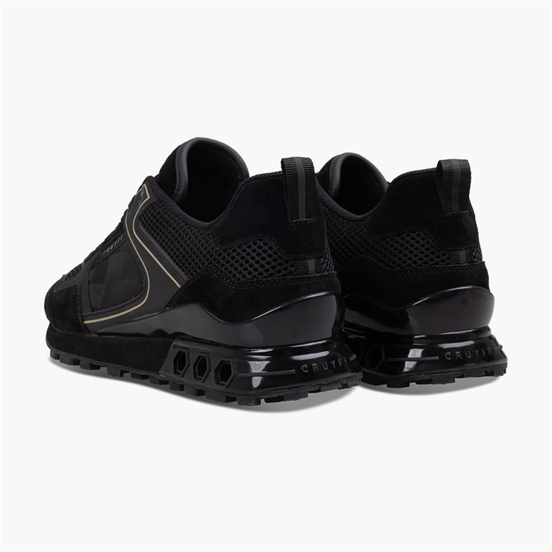 Cruyff Mens Fuori Trainers Black/Gold