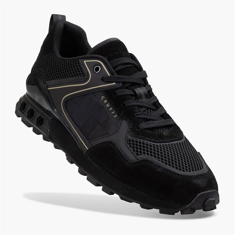 Cruyff Mens Fuori Trainers Black/Gold