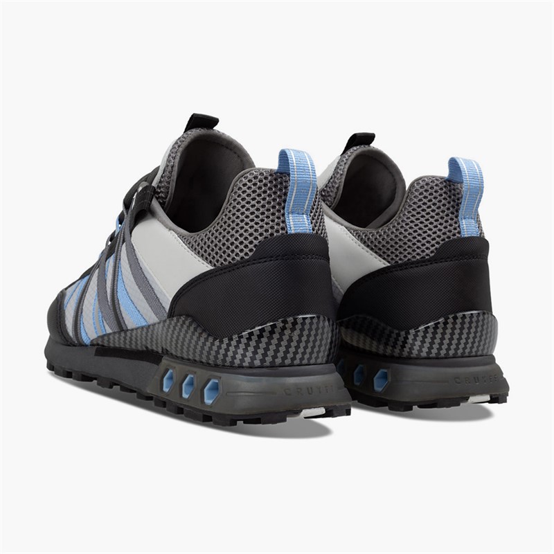 Cruyff Mens Fearia Hex-Tech Trainers Grey/Grey
