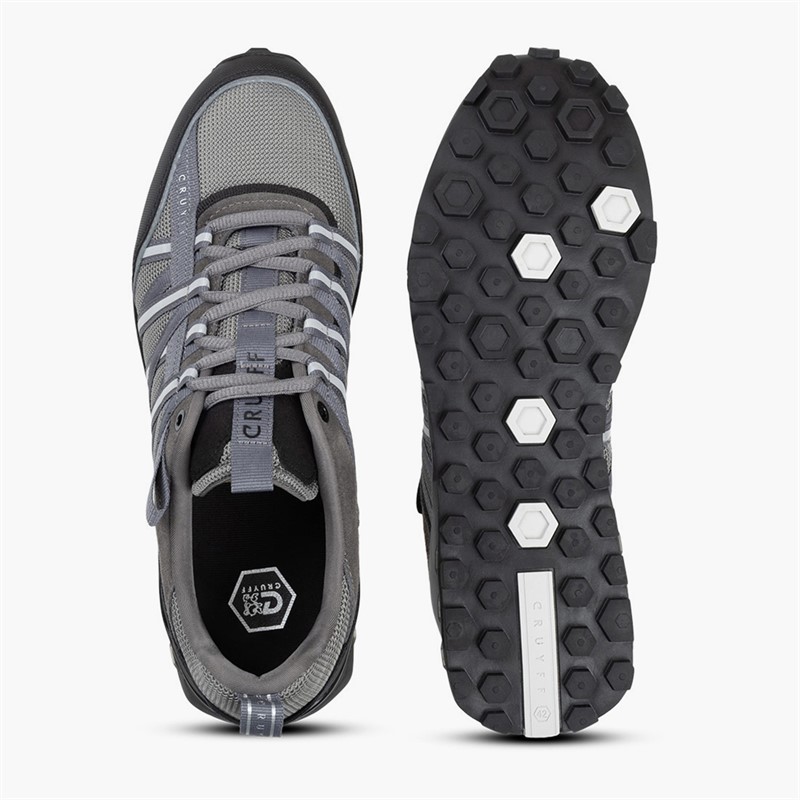 Cruyff Mens Fearia Eclipse Trainers Grey/Silver