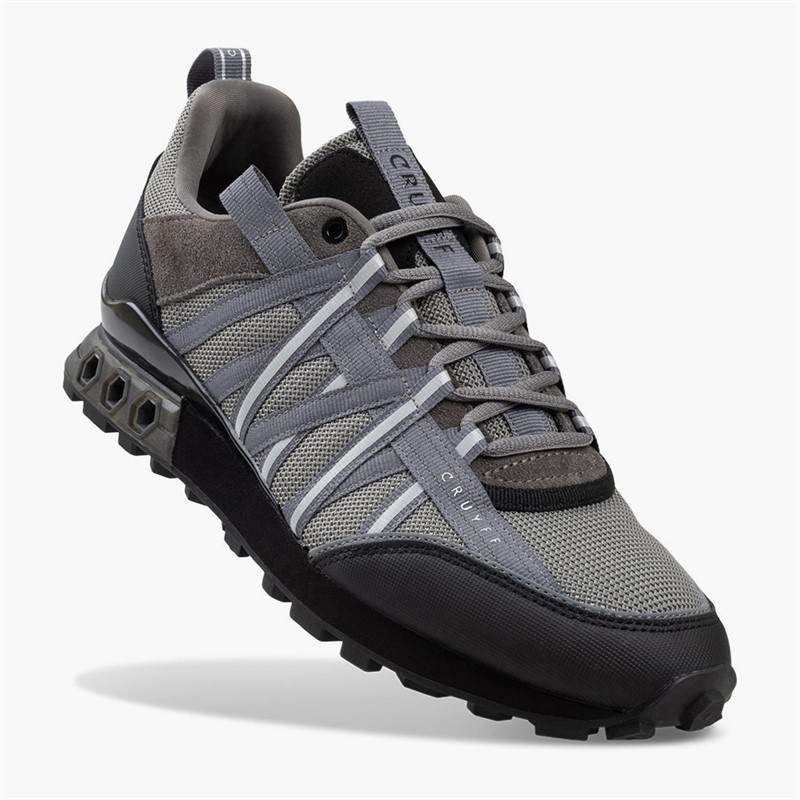 Cruyff Mens Fearia Eclipse Trainers Grey/Silver