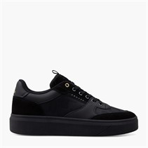 Cruyff Mens Terra Court Trainers Black/Gold