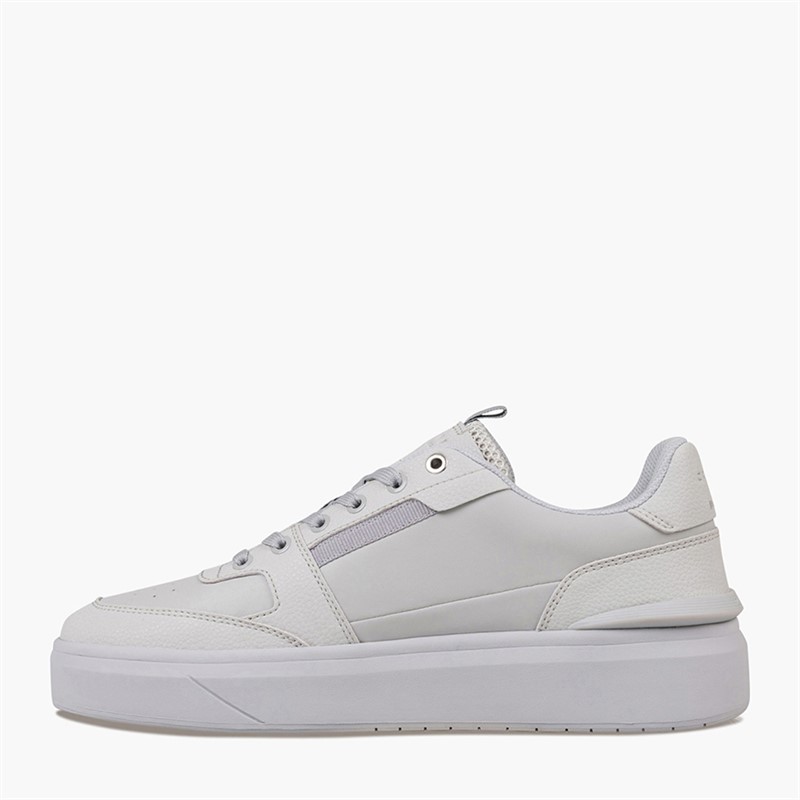 Cruyff Mens Endorsed Tennis Trainers Light Grey