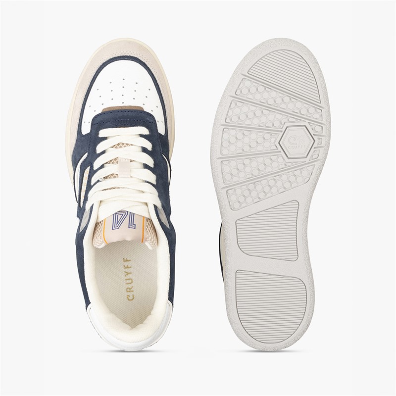 Cruyff Mens Volteria Trainers Navy/White
