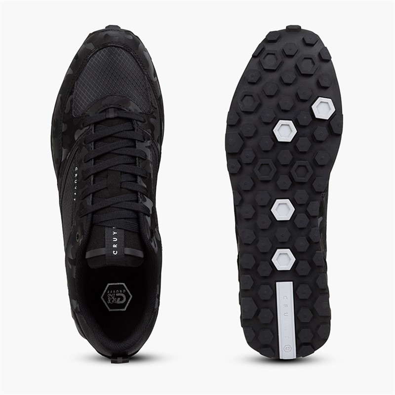 Cruyff Mens Snyper Trainers Black
