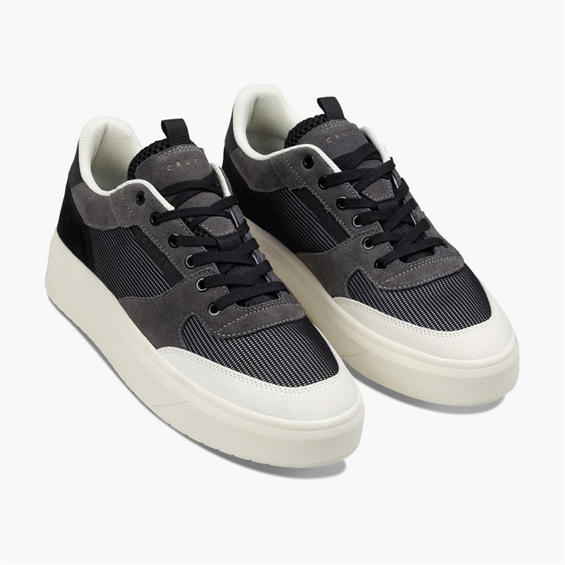 Cruyff Mens Terra Court Trainers Grey/White