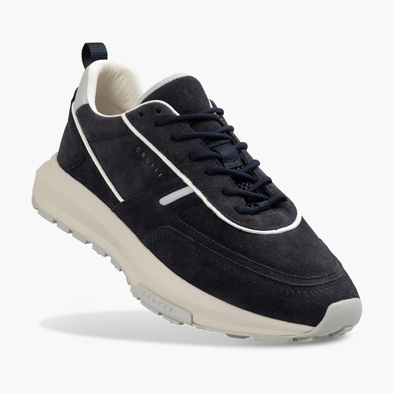 Cruyff Mens Ambruzzia Lux Trainers Navy