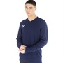 Castore Mens Fine Knit V-Neck Jumper Peacoat