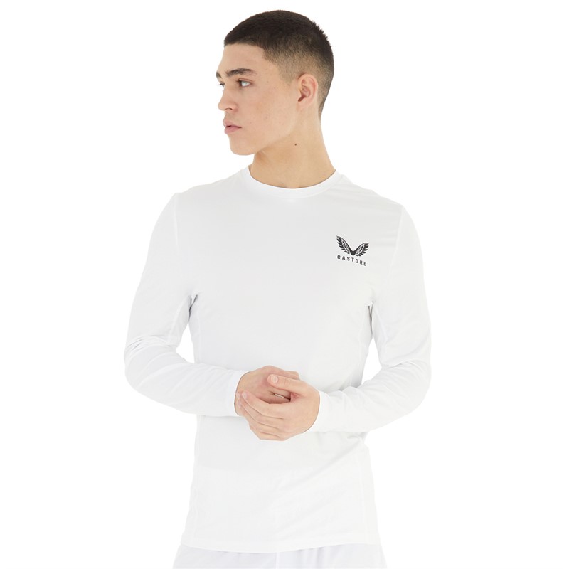 Buy Castore Mens Long Sleeve Baselayer Top White