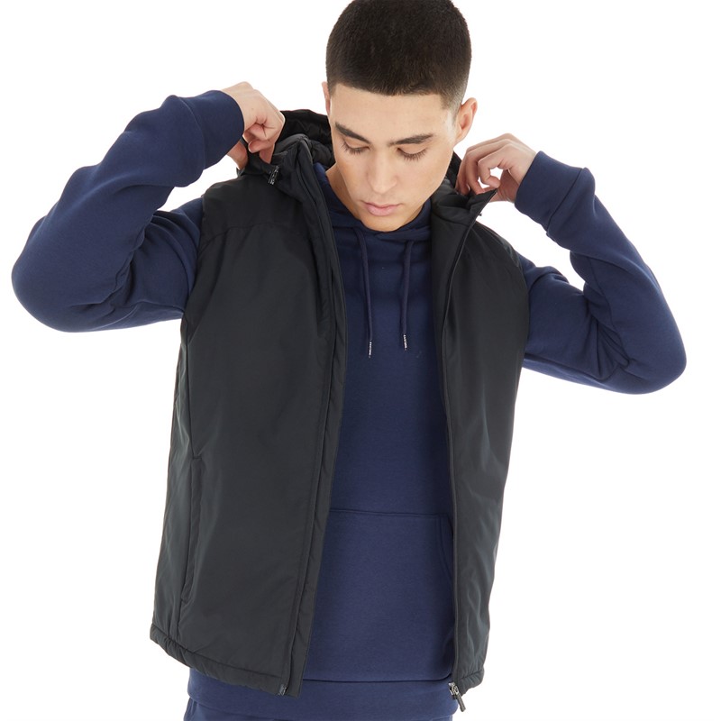 Castore Mens Hooded Gilet Black