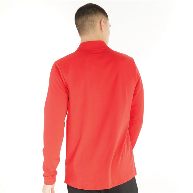 Castore Mens Collared 1/4 Zip Top True Red