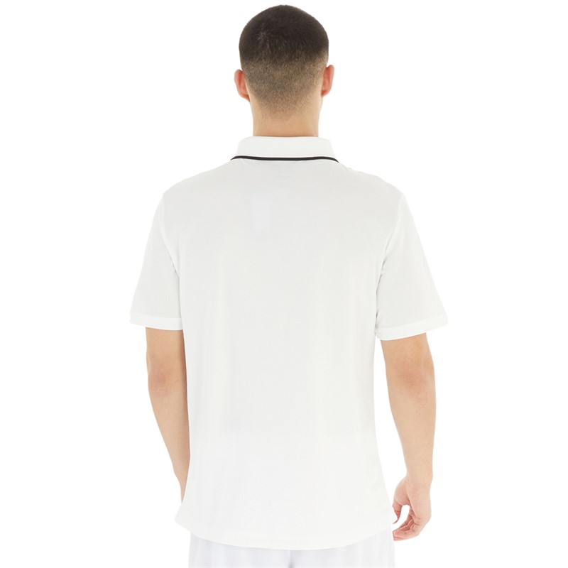 Castore Mens AMC Short Sleeve Media Polo White