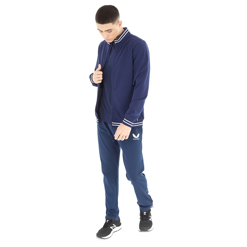 Castore Mens LTA Team GB Tennis Tracksuit Top Navy