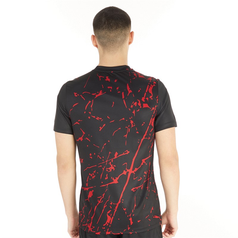 Castore Mens Printed Training T-Shirt Black