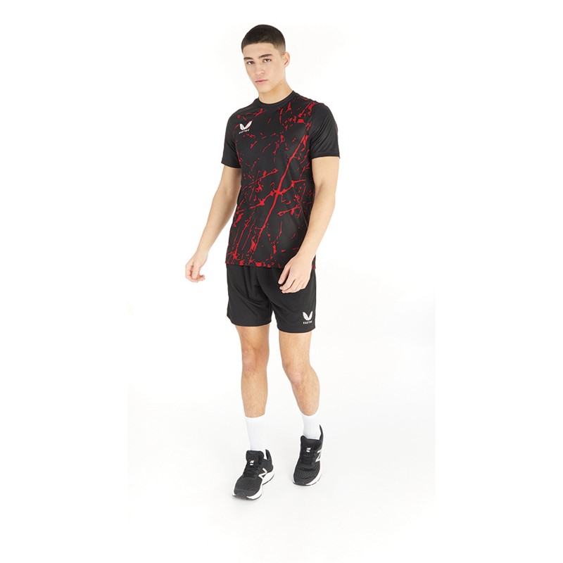 Castore Mens Printed Training T-Shirt Black