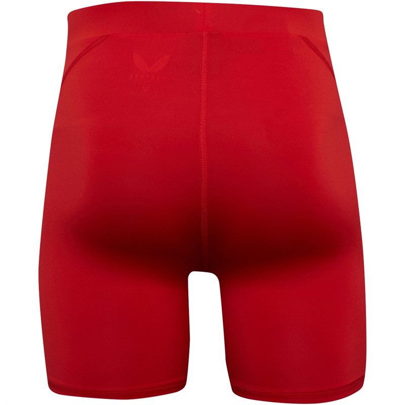 Castore Mens Core Baselayer Shorts Red
