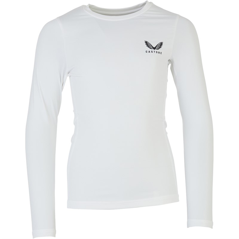 Castore Junior Long Sleeve Baselayer Top White