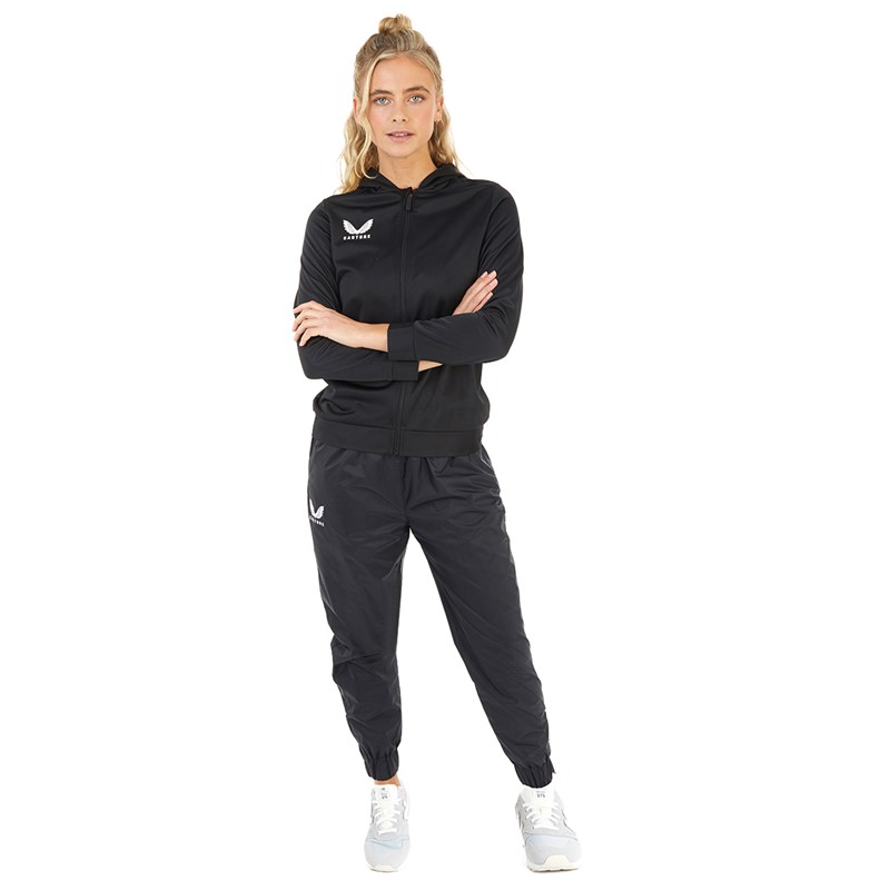 Castore Womens Zip Through Hoodie Black