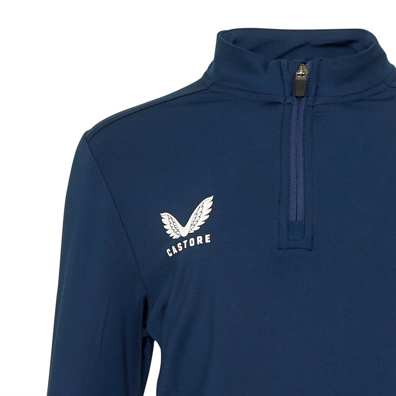 Castore Junior 1/4 Zip Top Navy