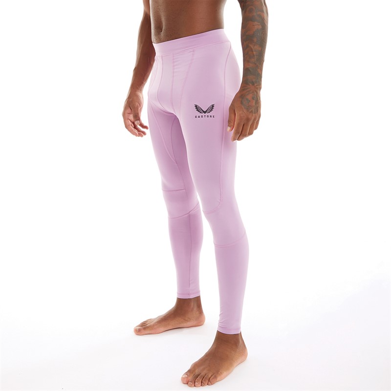 Castore Mens Baselayer Leggings Sheer Lilac