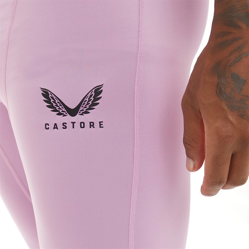Castore Mens Baselayer Leggings Sheer Lilac
